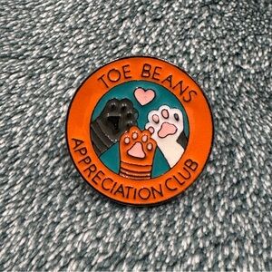 Toe Beans Appreciation Club Pin cats cute cat pin